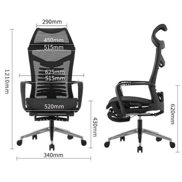 Ghế công thái học chuẩn Ergonomic giá rẻ: SG - 673 - $hienthicat